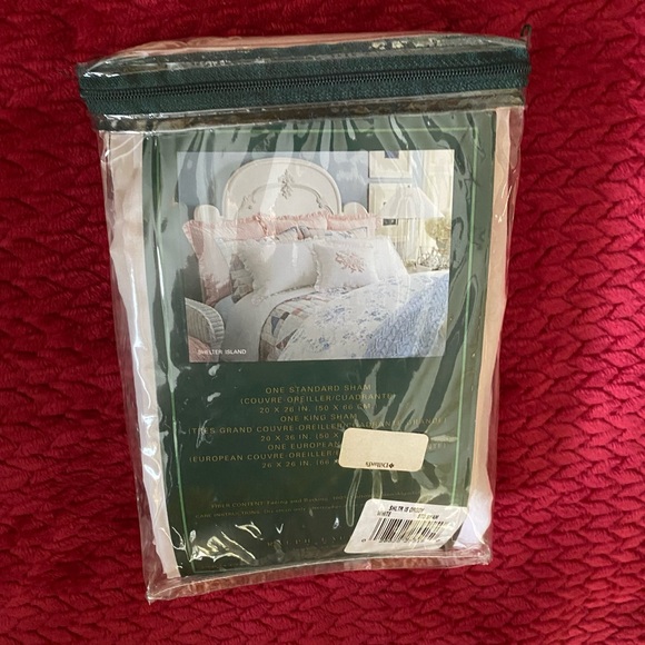 Ralph Lauren Ruffled One Standard Sham Shelter Island White Ruffle detail - Picture 5 of 11